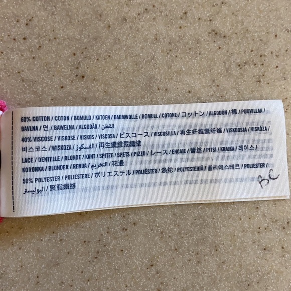 Girls lace front pink tee from Abercrombie Kids - Picture 7 of 7